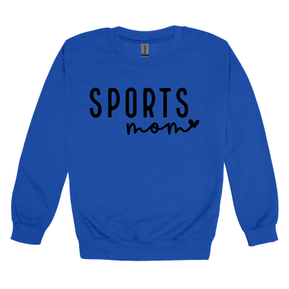 Sports Mom Apparel — blue adult-crewneck front