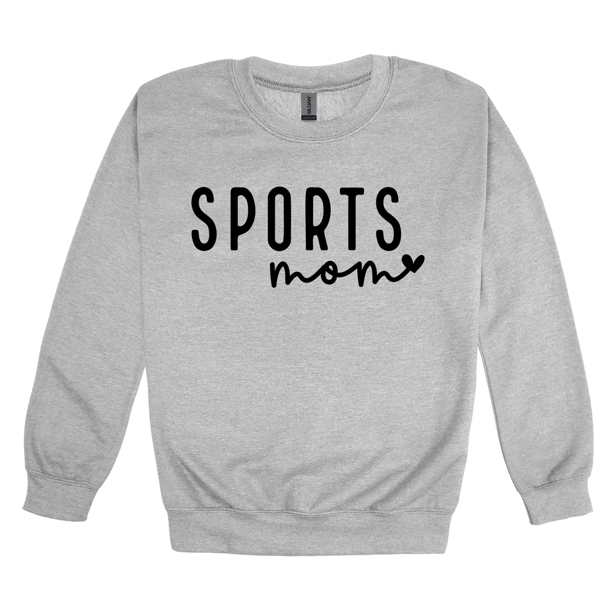 Sports Mom Apparel — gray adult-crewneck front