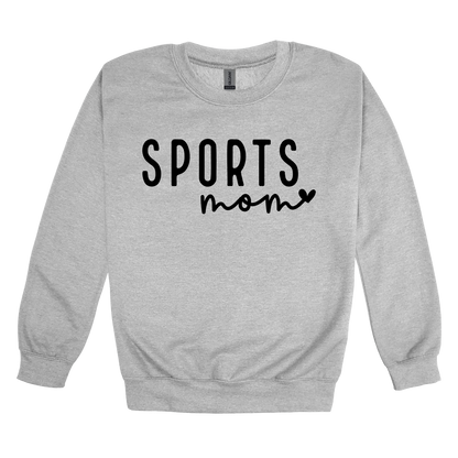 Sports Mom Apparel — gray adult-crewneck front