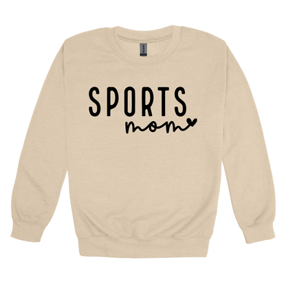 Sports Mom Apparel — tan adult-crewneck front