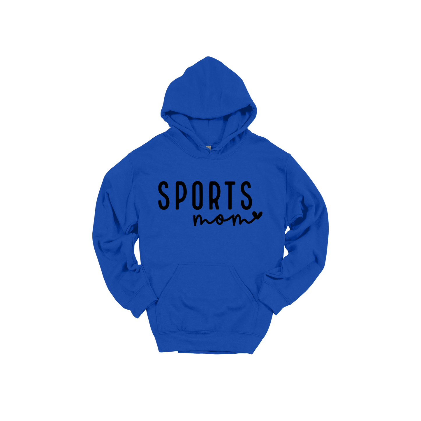 Sports Mom Apparel — blue adult-hoodie front