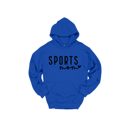 Sports Mom Apparel — blue adult-hoodie front
