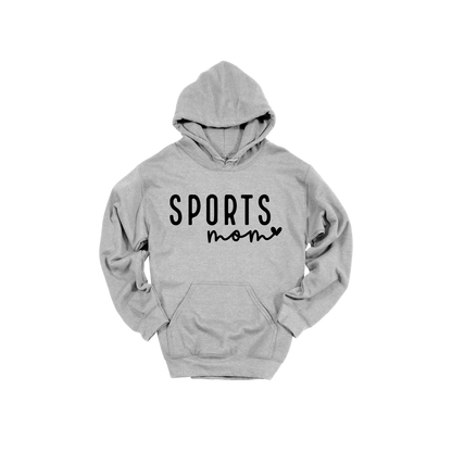 Sports Mom Apparel — gray adult-hoodie front