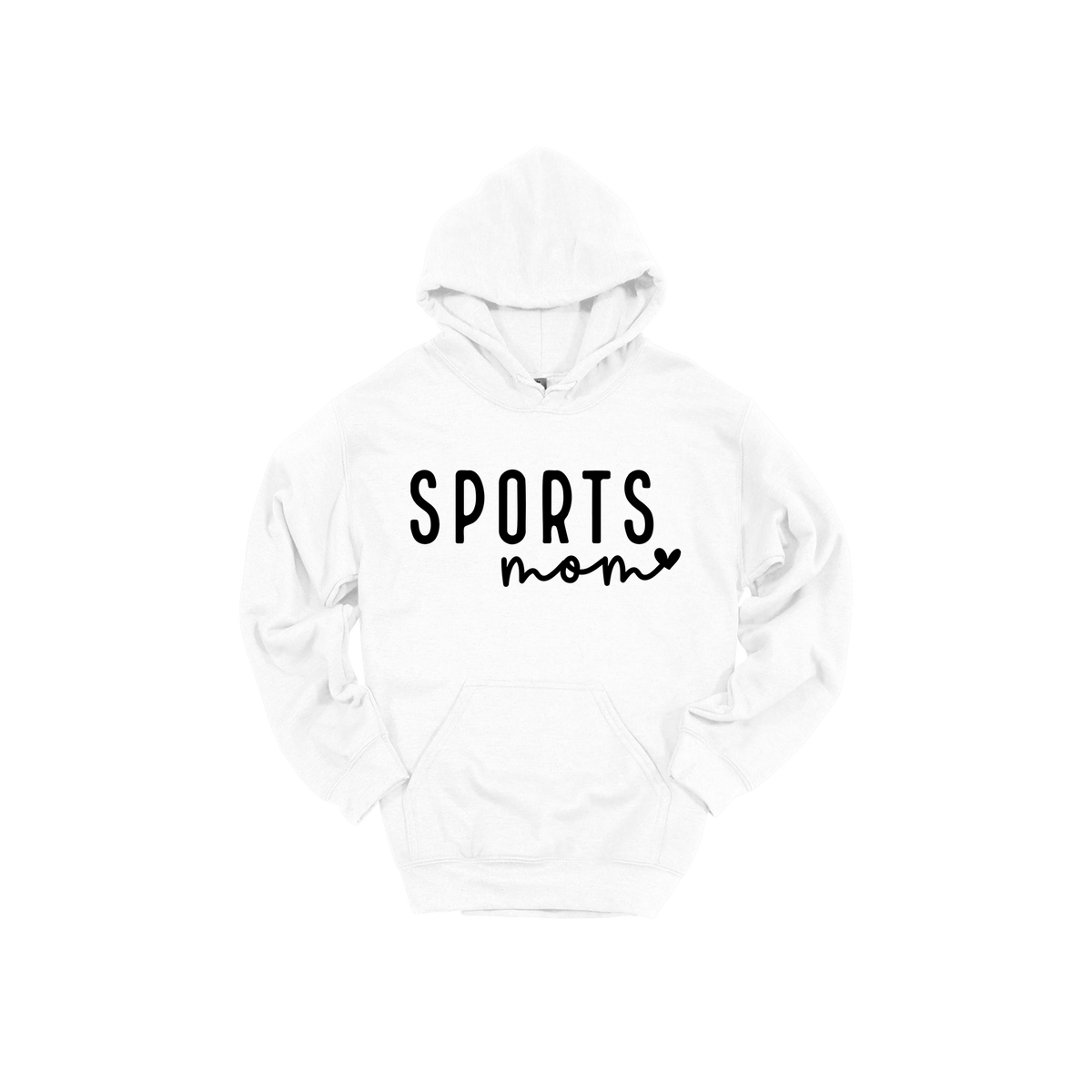 Sports Mom Apparel — white adult-hoodie front