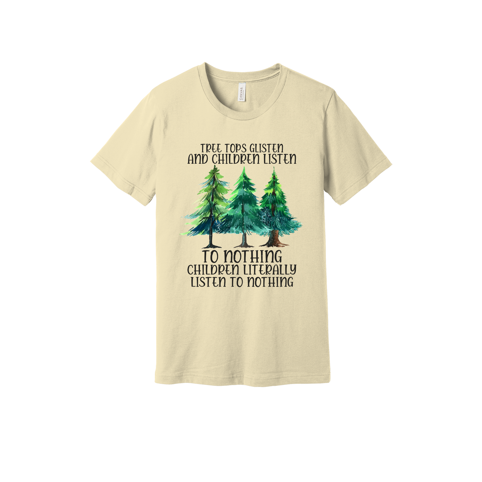 Tree 1 Apparel — tan adult-tee front