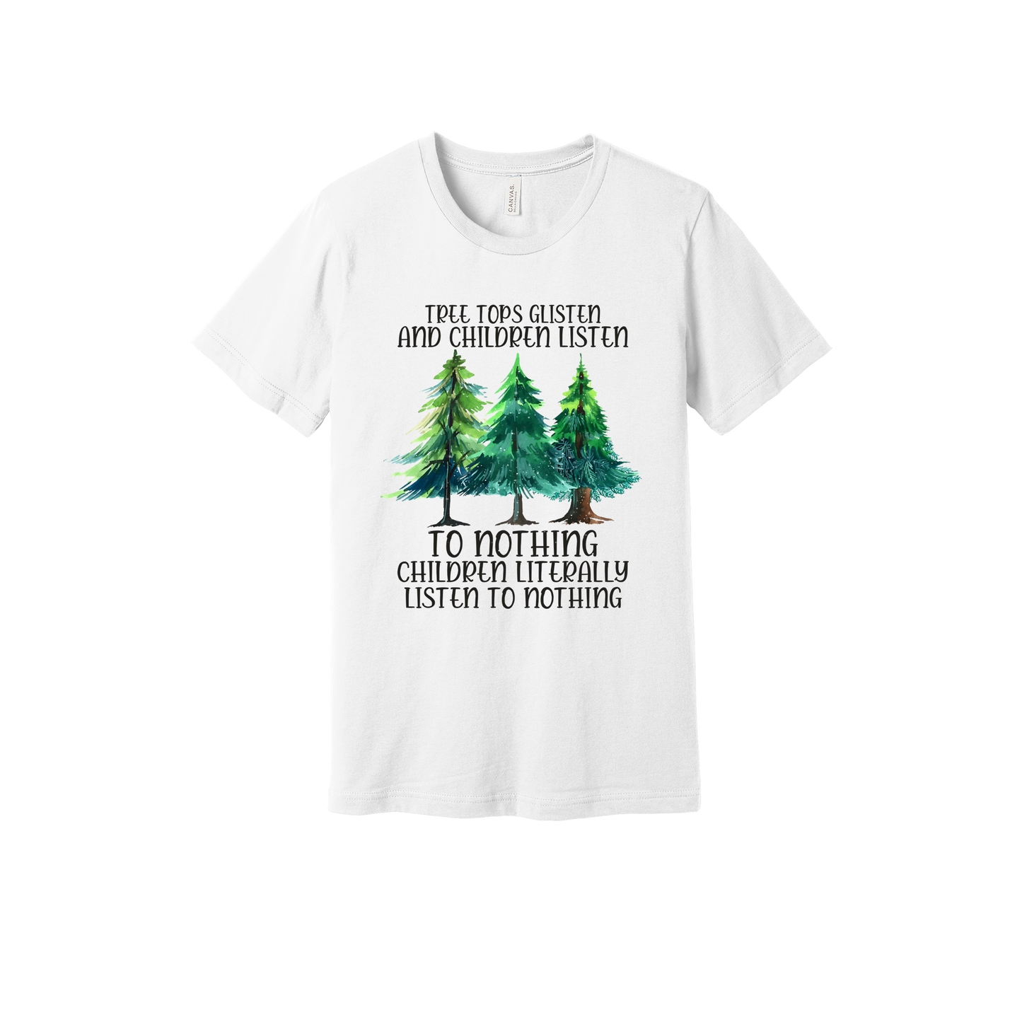 Tree 1 Apparel — white adult-tee front
