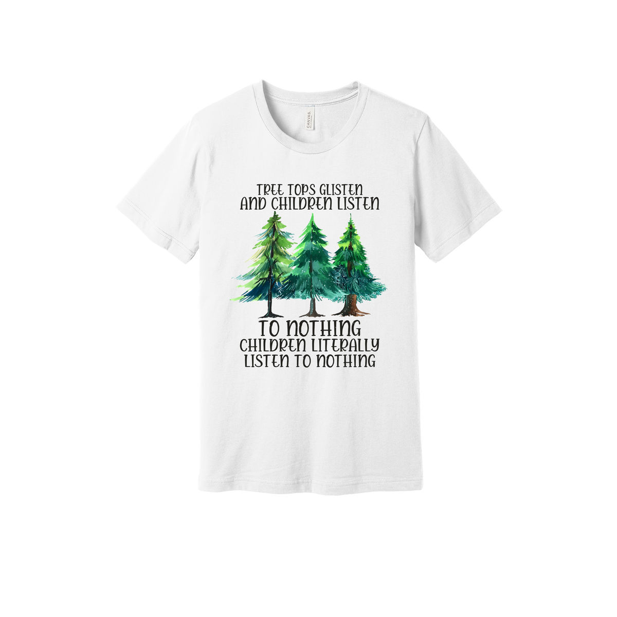 Tree 1 Apparel — white adult-tee front