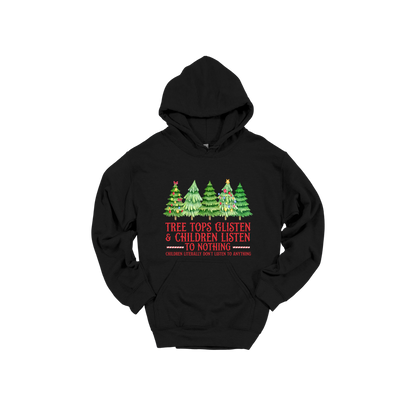 Tree 3 Apparel — black adult-hoodie front