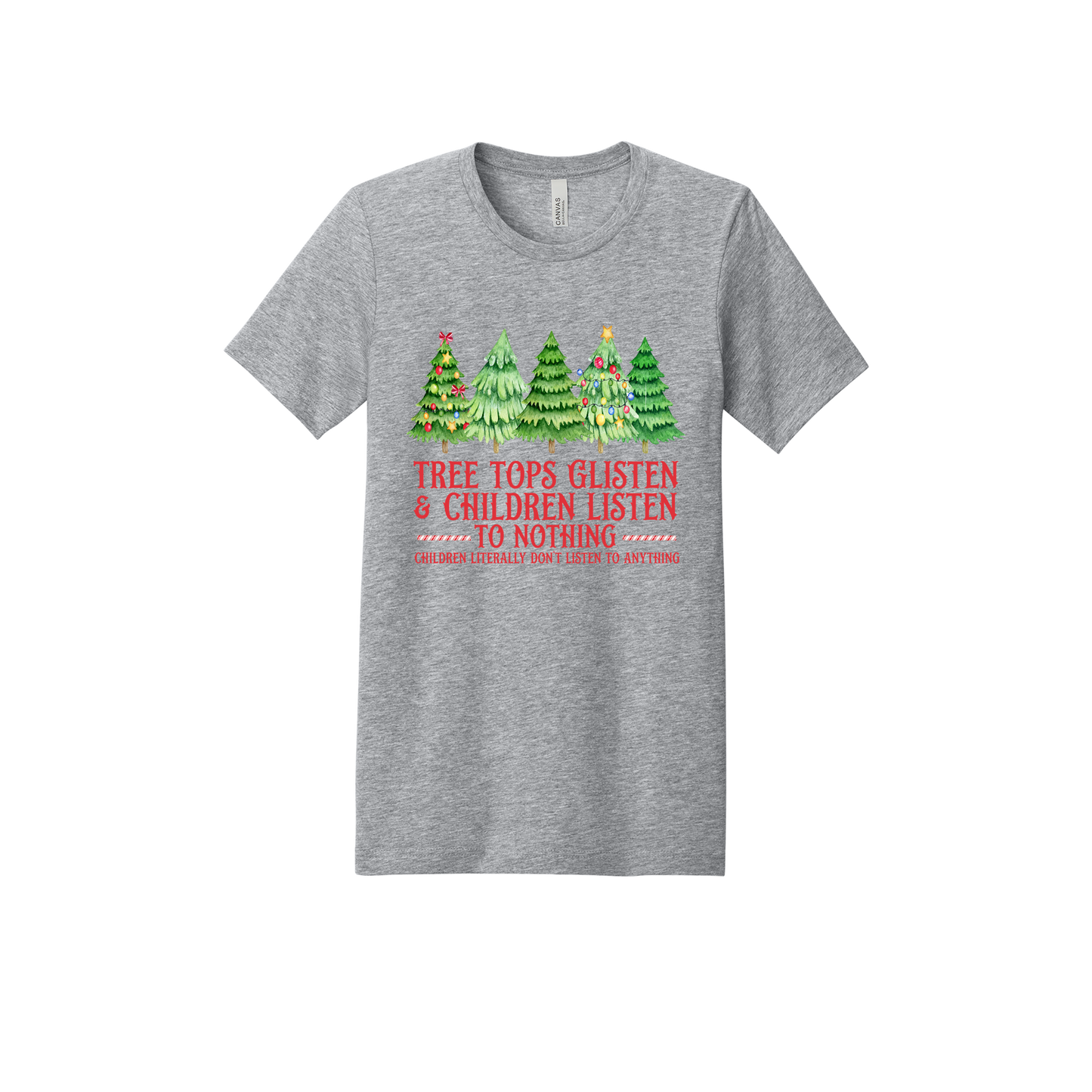 Tree 3 Apparel — gray adult-tee front