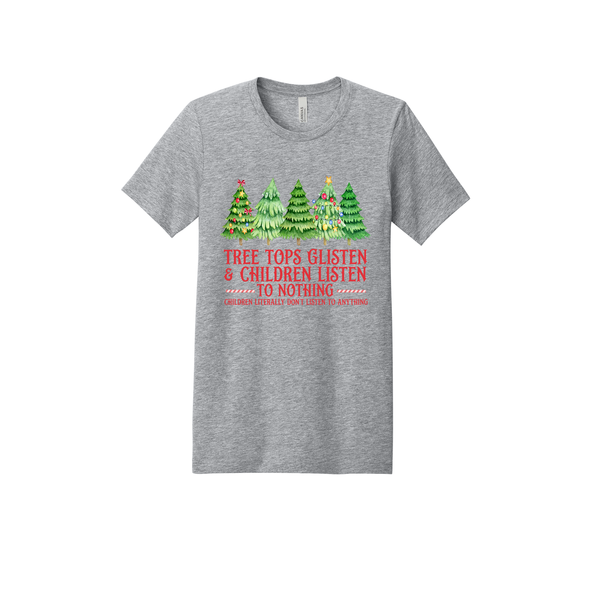 Tree 3 Apparel — gray adult-tee front