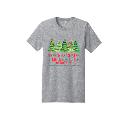 Tree 3 Apparel — gray adult-tee front