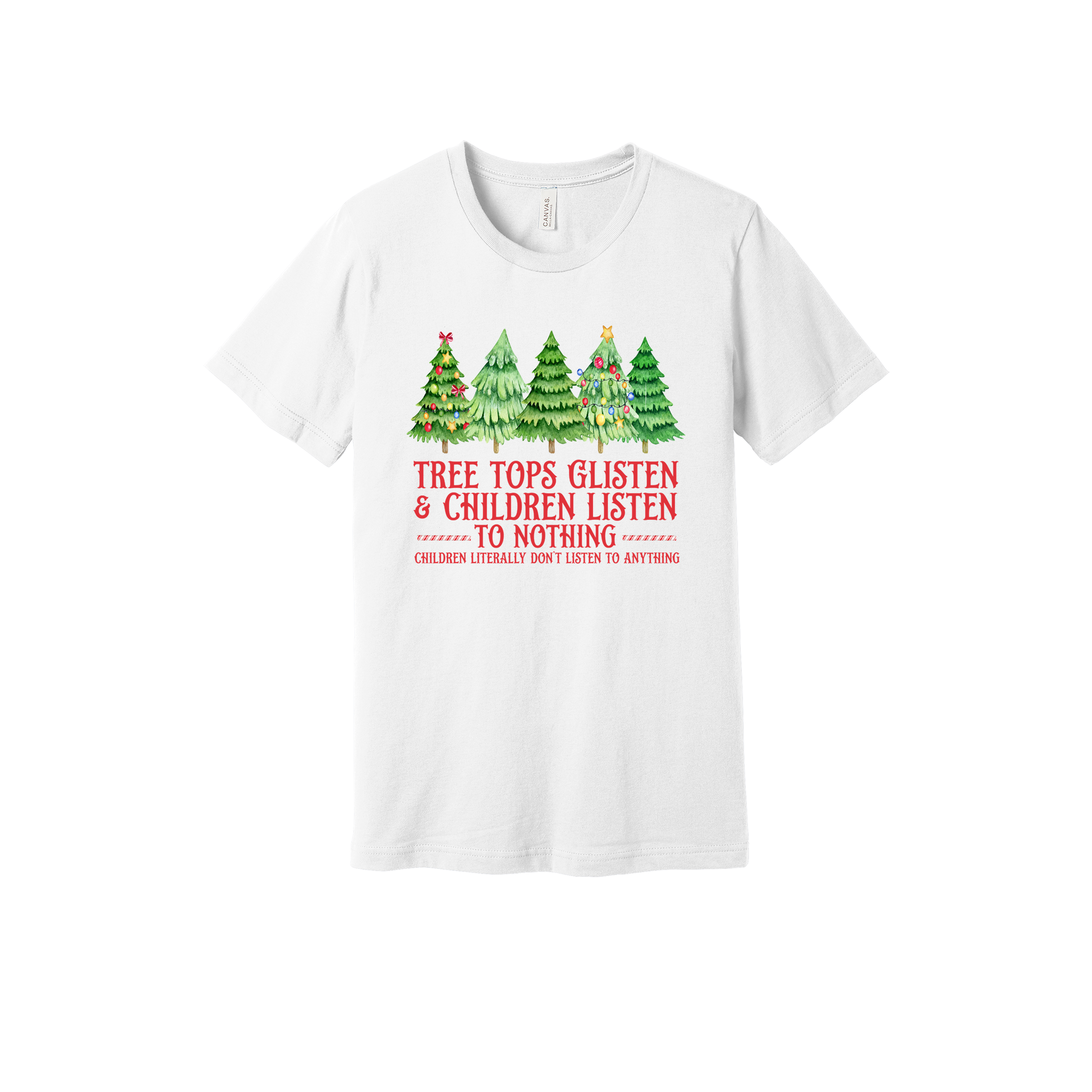 Tree 3 Apparel — white adult-tee front