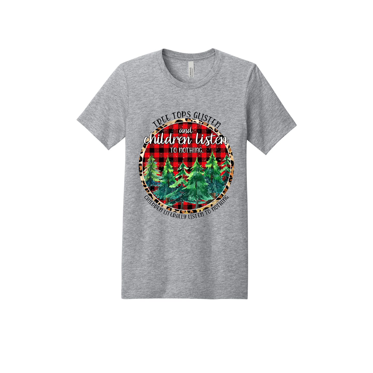 Tree 2 Apparel — gray adult-tee front