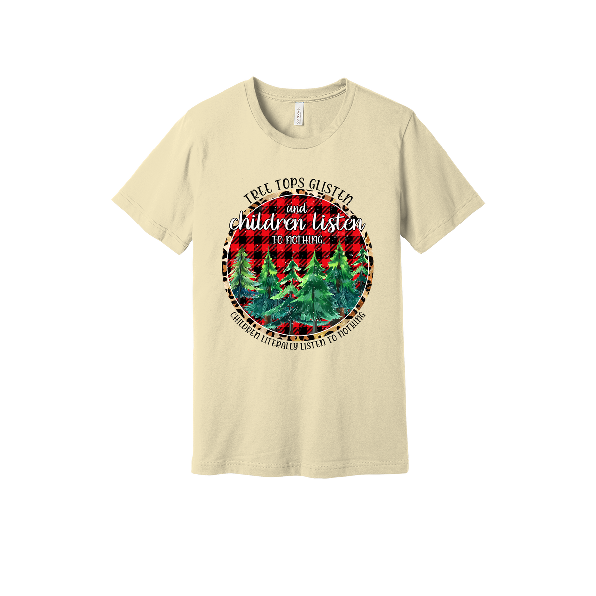 Tree 2 Apparel — tan adult-tee front