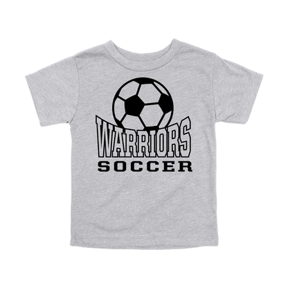Warriors Soccer Apparel — gray toddler-tee front