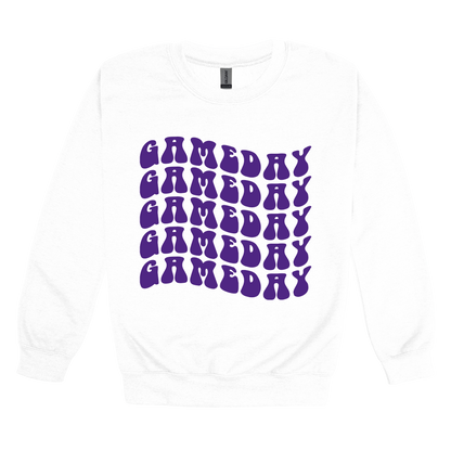 Game Day Wave Apparel - white adult-crewneck front