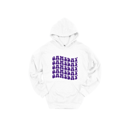 Game Day Wave Apparel - white adult-hoodie front