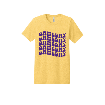 Game Day Wave Apparel — heathered-yellow-gold adult-tee front