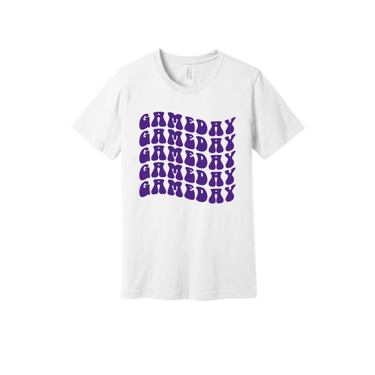 Game Day Wave Apparel - white adult-tee front