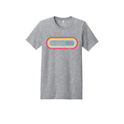 Dream Big design on Heather Athletic Gray adult T-Shirt, front view.