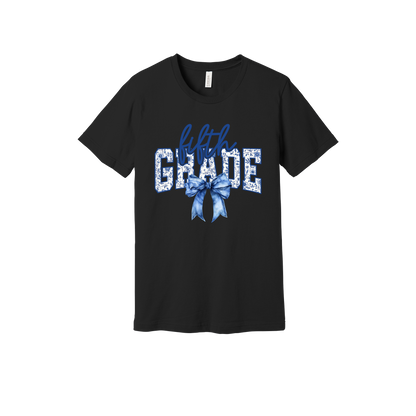 Fifth Grade Apparel design on generic tee presentation in black, front view.