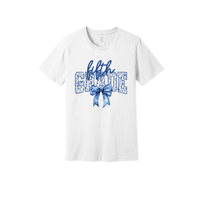 Fifth Grade Apparel design on generic tee presentation in white, front view.