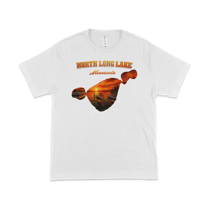 North Long Lake design on White T-shirt