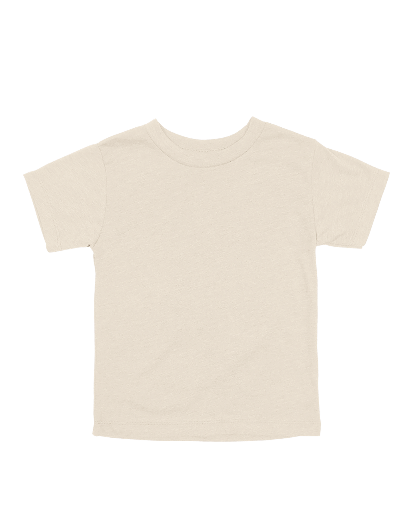 Custom toddler Bella + Canvas jersey T-shirt in natural