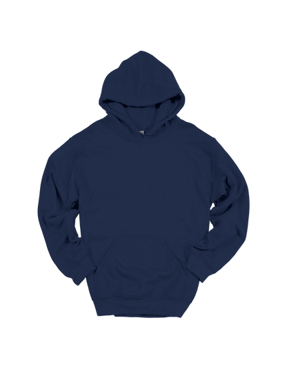 Custom adult Gildan hoodie in Navy