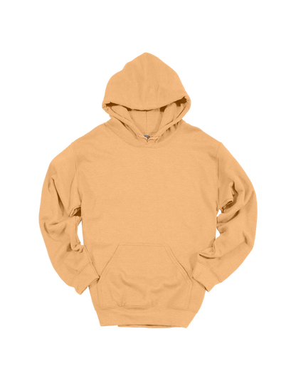 Custom adult Gildan hoodie in Old Gold
