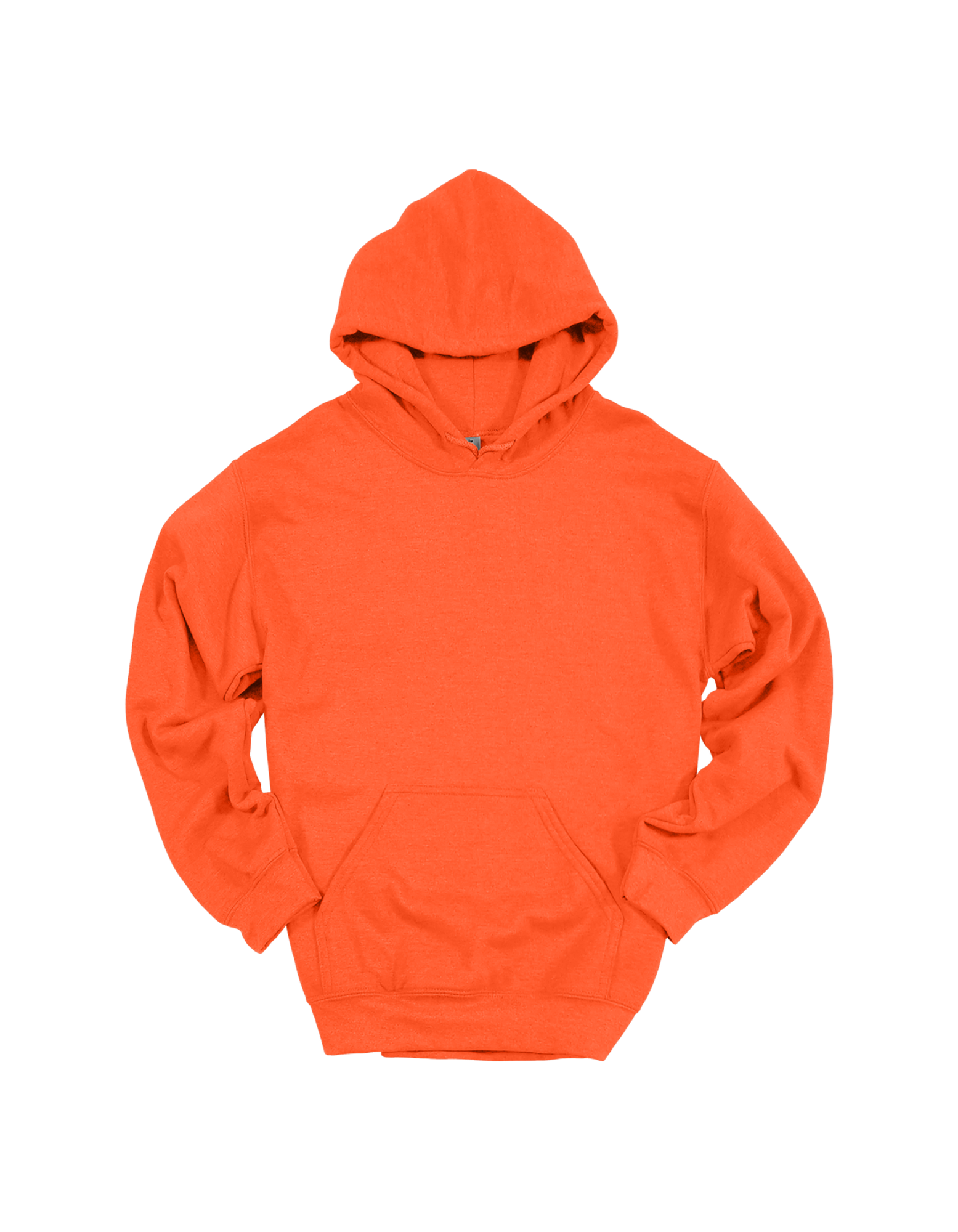 Custom adult Gildan hoodie in Orange