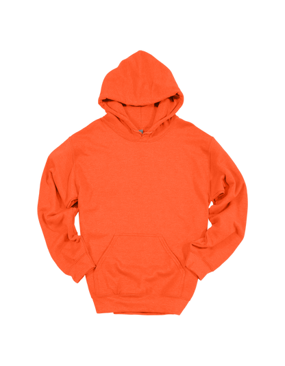Custom youth Gildan hoodie in Orange