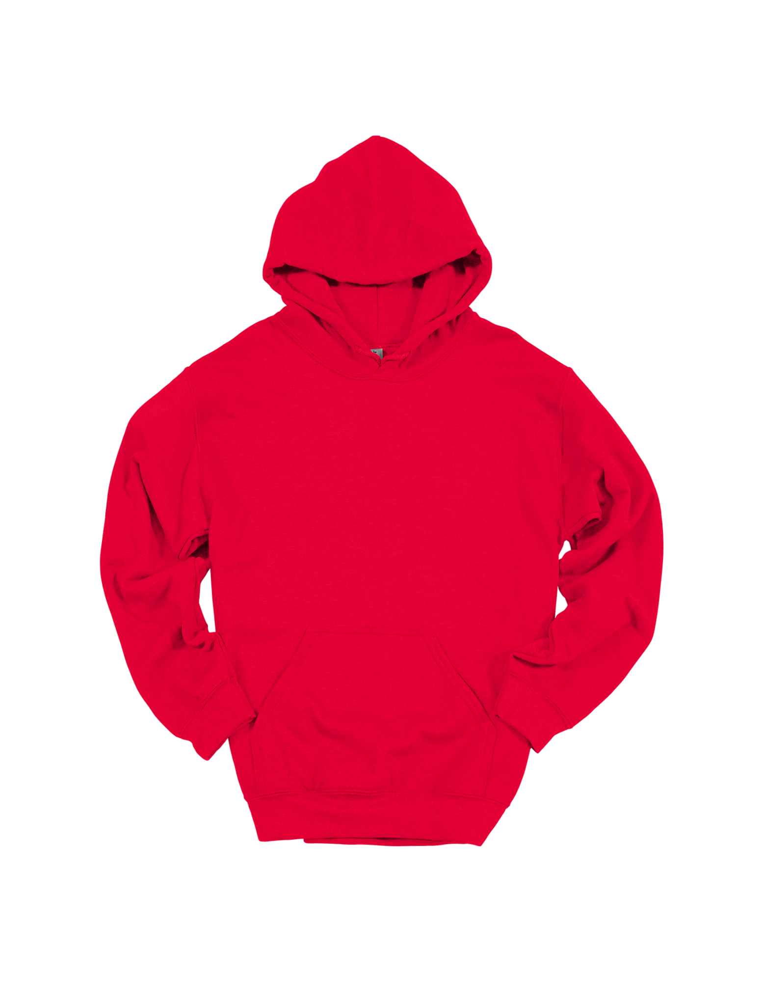 Custom adult Gildan hoodie in Red