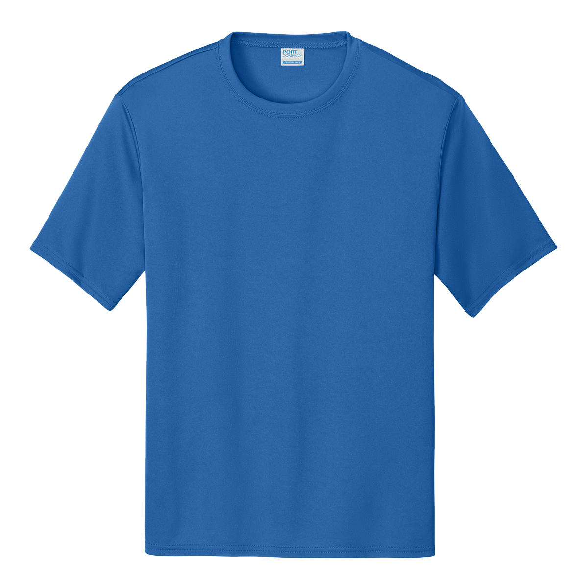 Port & Company performance T-shirt in Royal Blue