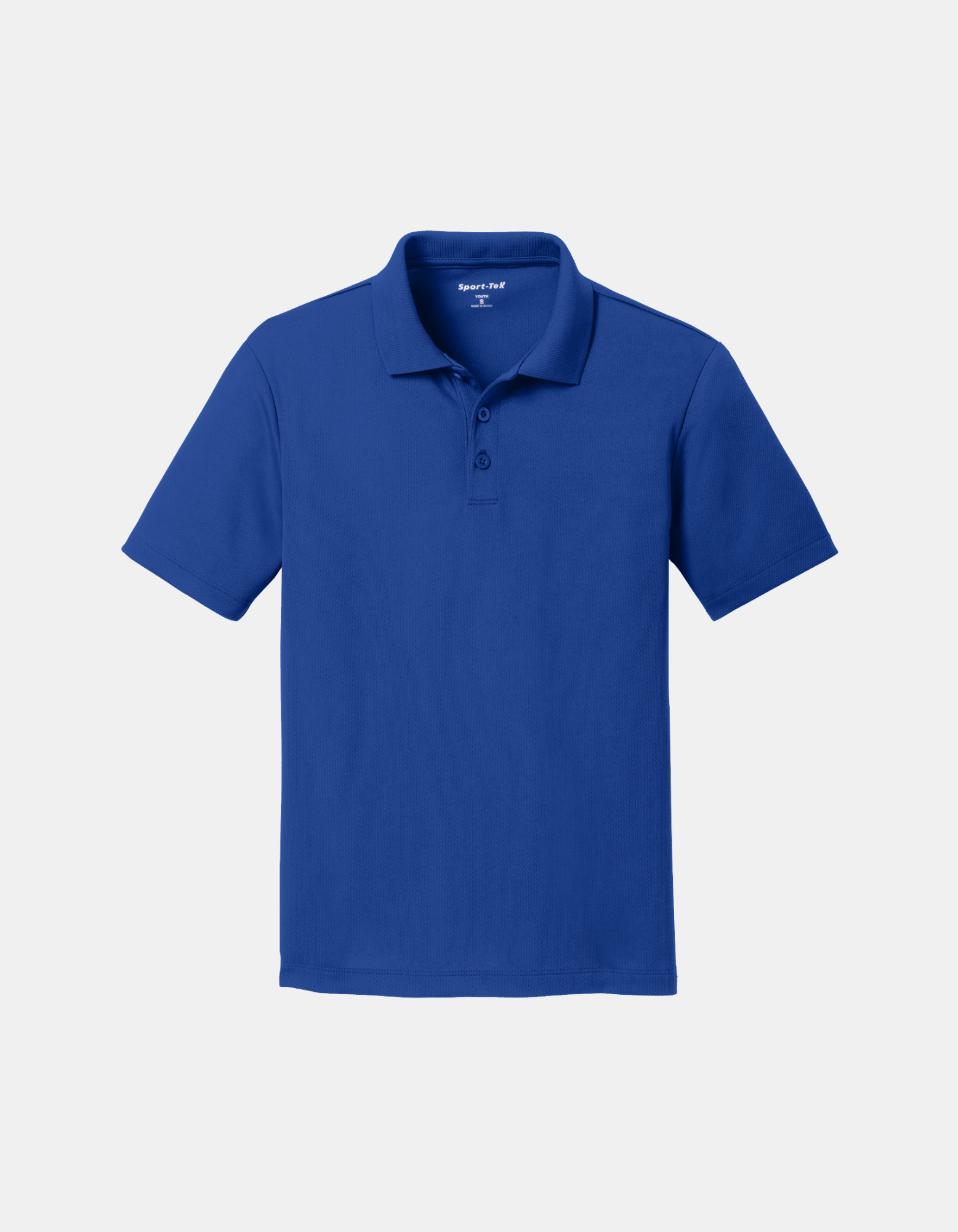 Custom Sport-Tek youth polo in Royal Blue