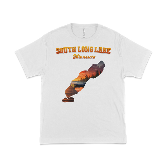 South Long Lake design on White T-shirt