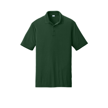 Custom men's Sport-Tek PosiCharge Competitor polo in Forest Green, front view