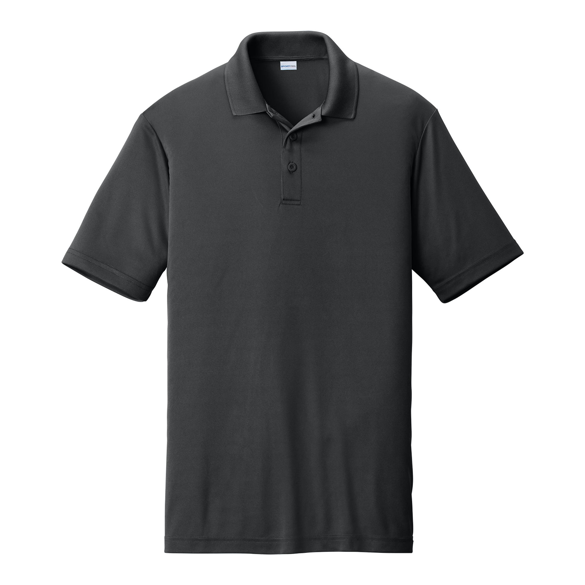 Custom men's Sport-Tek PosiCharge Competitor polo in Iron Gray, front view