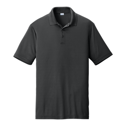Custom men's Sport-Tek PosiCharge Competitor polo in Iron Gray, front view