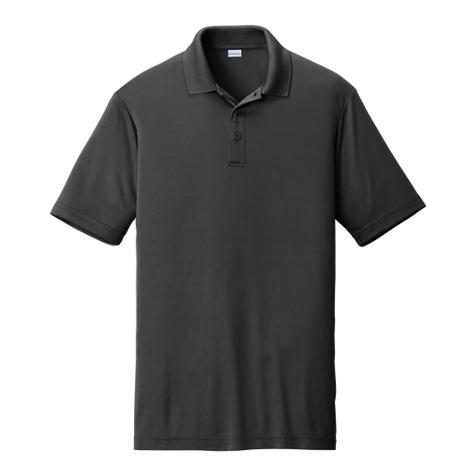 Custom men's Sport-Tek PosiCharge Competitor polo in Iron Gray, front view