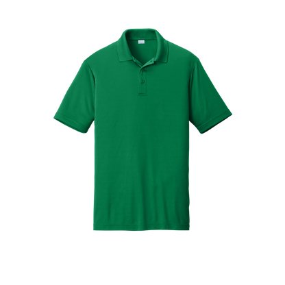 Custom men's Sport-Tek PosiCharge Competitor polo in Kelly Green, front view
