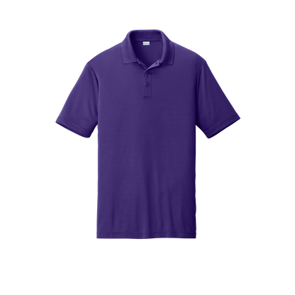 Custom men's Sport-Tek PosiCharge Competitor polo in Purple, front view