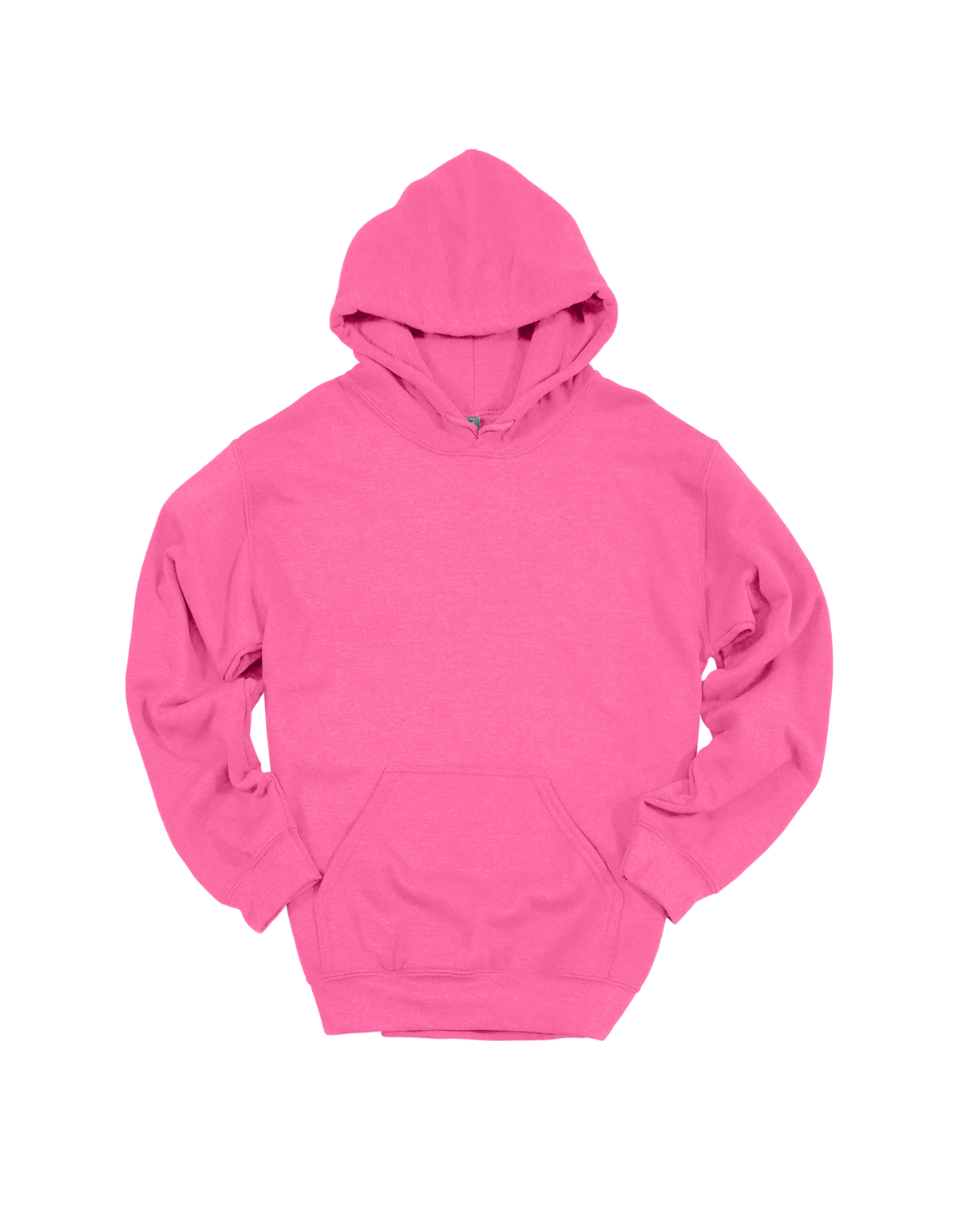 Custom adult Gildan hoodie in Safety Pink