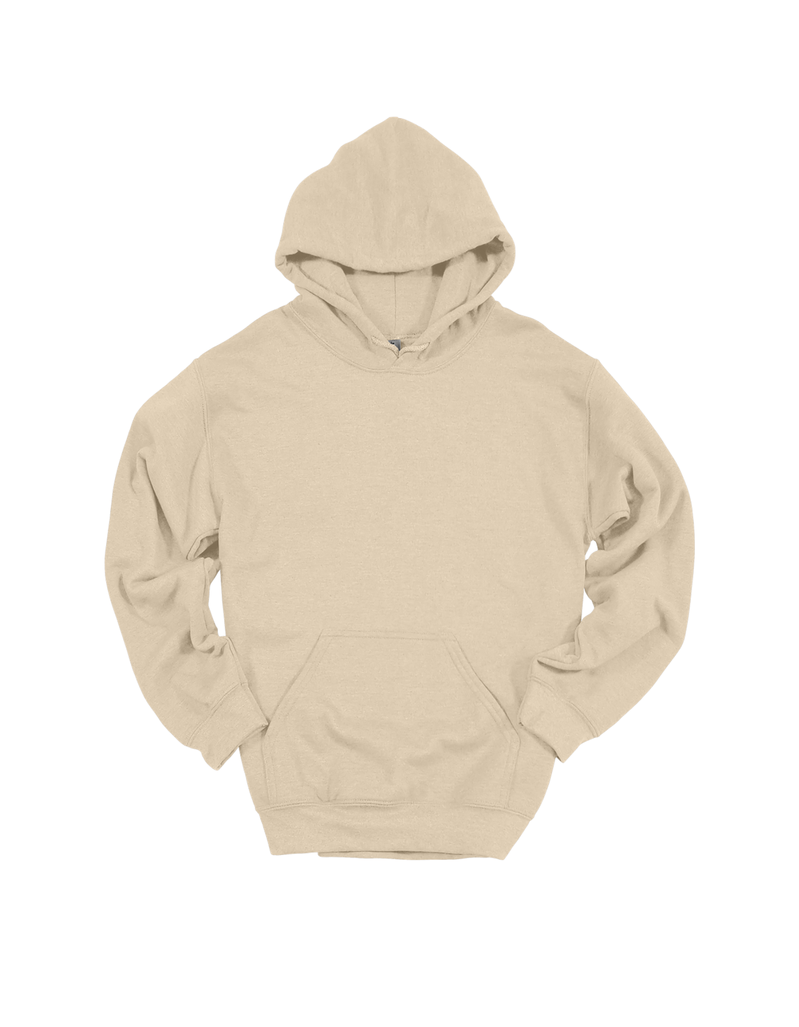 Custom adult Gildan hoodie in Sand