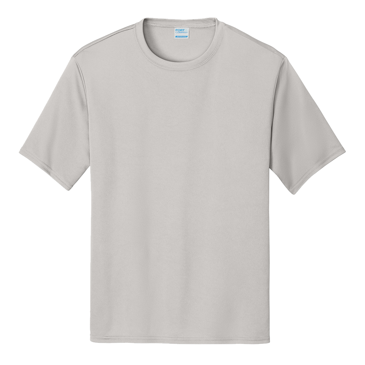 Port & Company performance T-shirt in Silver