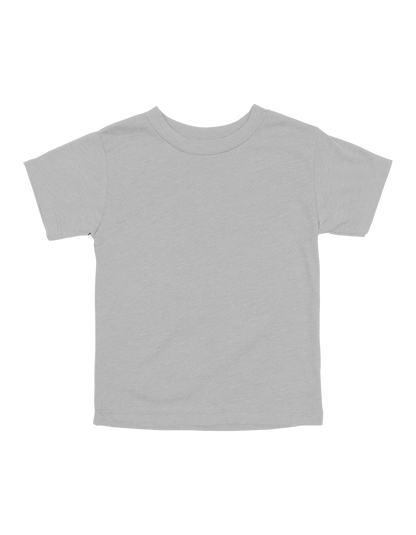 Custom toddler Bella + Canvas jersey T-shirt in Solid Athletic Grey