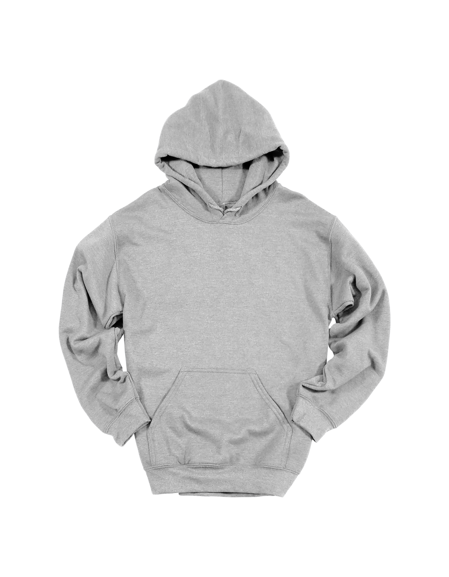 Custom youth Gildan hoodie in Sports Gray