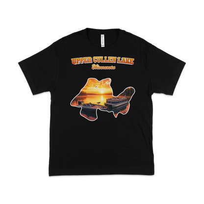 Upper Cullen Lake design on Black T-shirt