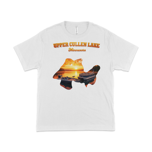 Upper Cullen Lake design on White T-shirt