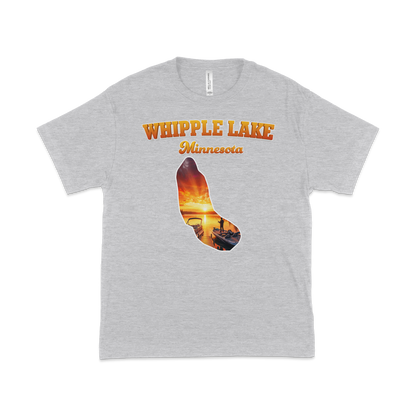Whipple Lake design on Heather Grey T-shirt